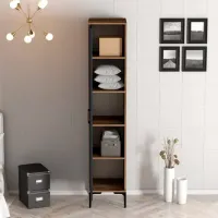 Dulap pentru haine Trendy Kumsal R 40 x 47.5 x 201.4 / PAL melaminat / Walnut photo 3