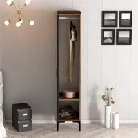 Dulap pentru haine Trendy Kumsal R 40 x 47.5 x 201.4 / PAL melaminat / Walnut photo 4