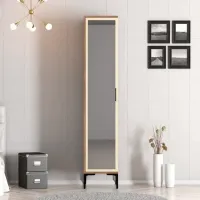 Dulap pentru haine Trendy Kumsal R 40 x 47.5 x 201.4 / PAL melaminat / Walnut photo 2