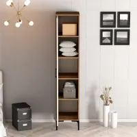 Dulap pentru haine Trendy Kumsal R 40 x 47.5 x 201.4 / PAL melaminat / Walnut photo 3