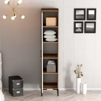 Dulap pentru haine Trendy Kumsal R 40 x 47.5 x 201.4 / PAL melaminat / Walnut photo 4