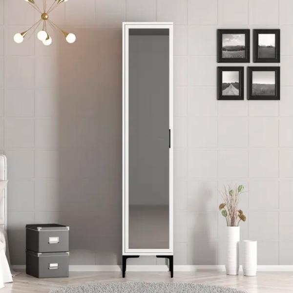 Гардероб Trendy Kumsal R 40 x 47.5см x 201.4 / ДСП меламин / White photo 2
