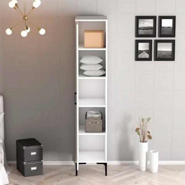 Гардероб Trendy Kumsal R 40 x 47.5см x 201.4 / ДСП меламин / White photo 3