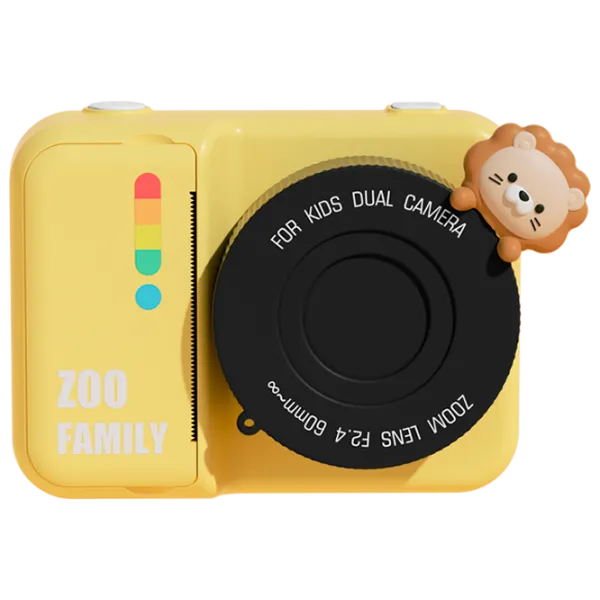 Cameră foto Kidyprint Zoo Family P2  3+ / Black Yellow photo 1