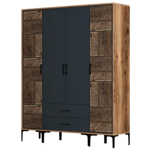 Гардероб Trendy Kumsal PTP 160 x 47.5см x 201.4 / ДСП меламин / Oреховый photo 1