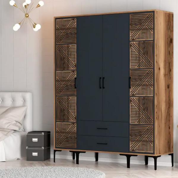 Гардероб Trendy Kumsal PTP 160 x 47.5см x 201.4 / ДСП меламин / Oреховый photo 5