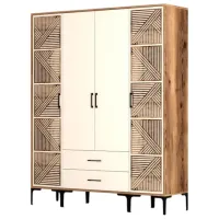 Гардероб Trendy Kumsal PTP 160 x 47.5см x 201.4 / ДСП меламин / Oреховый