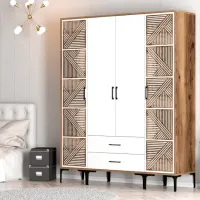 Гардероб Trendy Kumsal PTP 160 x 47.5см x 201.4 / ДСП меламин / Oреховый photo 5