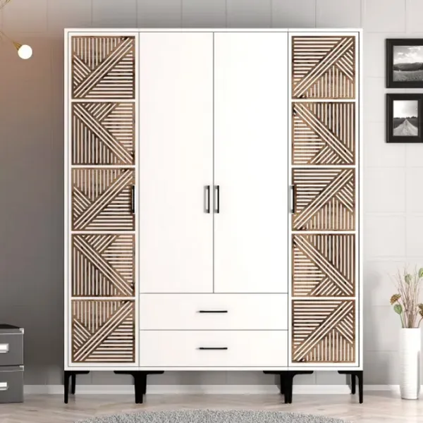 Гардероб Trendy Kumsal PTP 160 x 47.5см x 201.4 / ДСП меламин / White photo 3