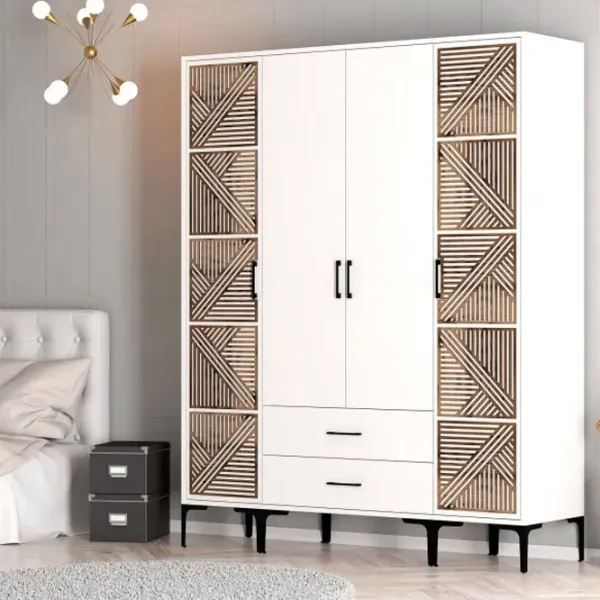 Гардероб Trendy Kumsal PTP 160 x 47.5см x 201.4 / ДСП меламин / White photo 5