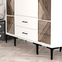 Dulap pentru haine Trendy Kumsal PTP 160 x 47.5 x 201.4 / PAL melaminat / White photo 6