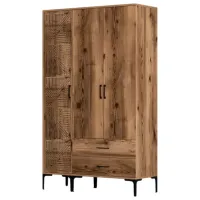 Dulap pentru haine Trendy Kumsal PT 120 x 47.5 x 201.4 / PAL melaminat / Walnut