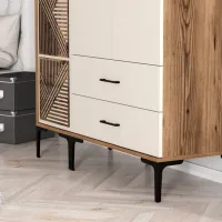 Dulap pentru haine Trendy Kumsal PT 120 x 47.5 x 201.4 / PAL melaminat / Walnut photo 8