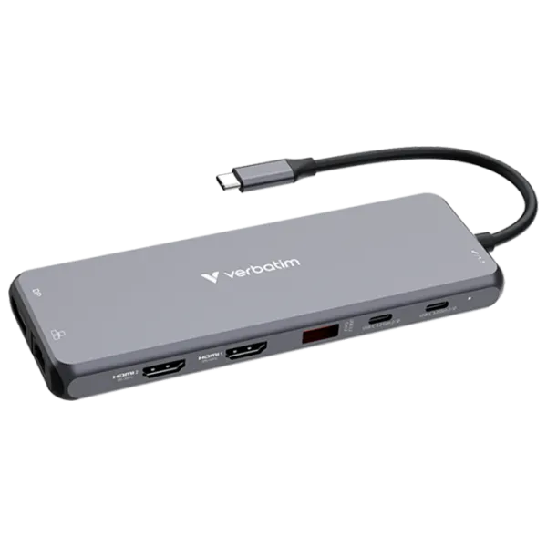 Адаптер Hub Verbatim USB-C Pro  / Серый photo 1