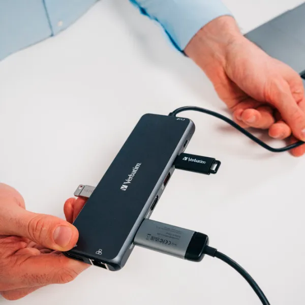 Адаптер Hub Verbatim USB-C Pro  / Серый photo 3