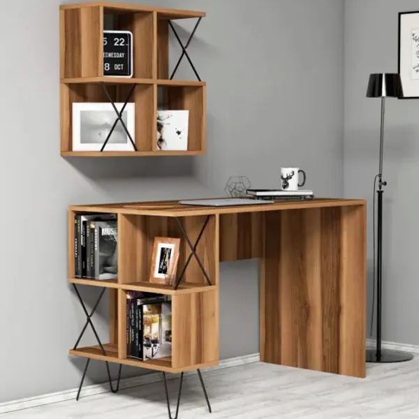 Masă de birou Trendy Extra 2 PAL/ Brown photo 2