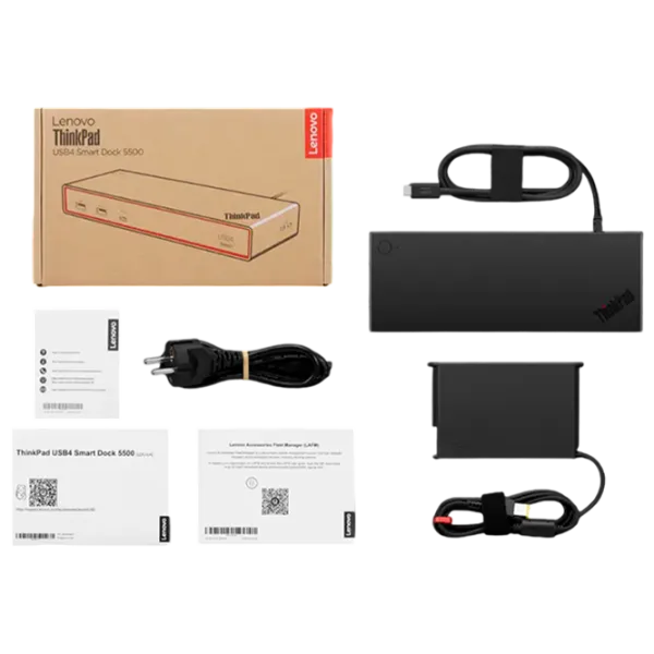 Док-станция Lenovo ThinkPad USB4 Smart Dock 5500 USB / Черный photo 7