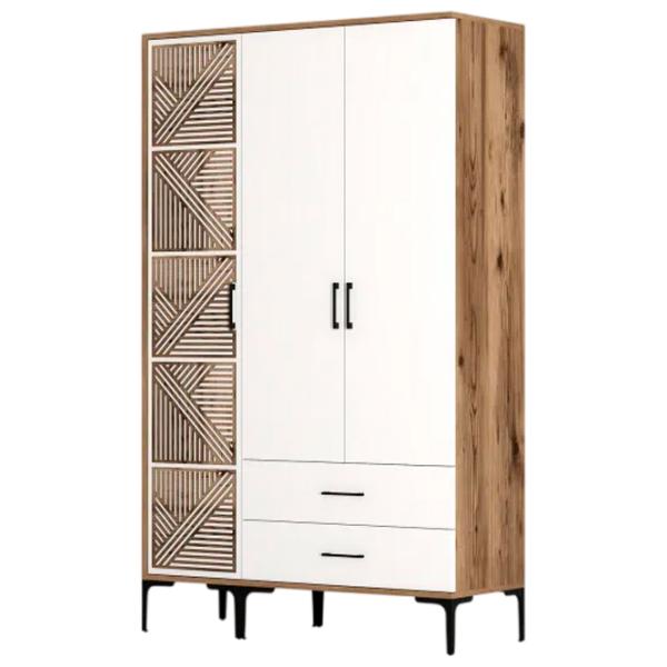 Dulap pentru haine Trendy Kumsal PT 120 x 47.5 x 201.4 / PAL melaminat / Walnut photo 1