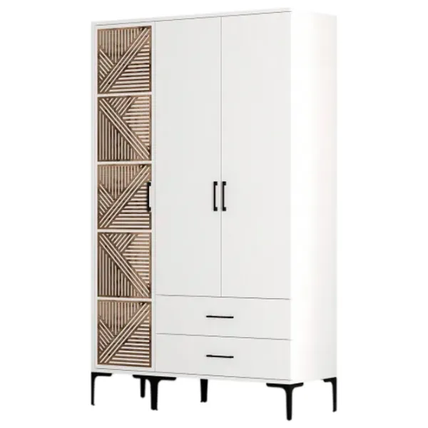 Dulap pentru haine Trendy Kumsal PT 120 x 47.5 x 201.4 / PAL melaminat / White photo 1