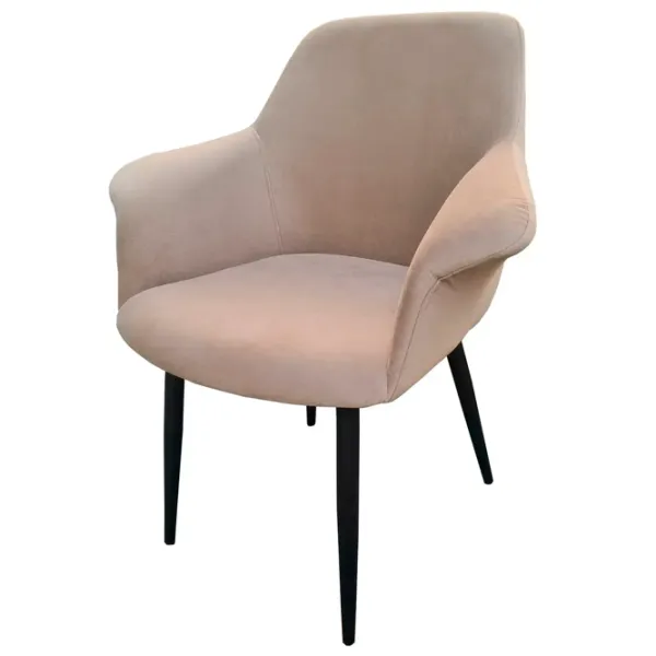 Scaun de bucătărie Magnus Pari anka 06 Velur/ Beige Black photo 1