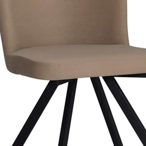 Scaun de bucătărie Magnus Barka Velur/ Beige Black photo 2