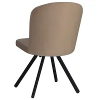 Scaun de bucătărie Magnus Barka Velur/ Beige Black photo 3