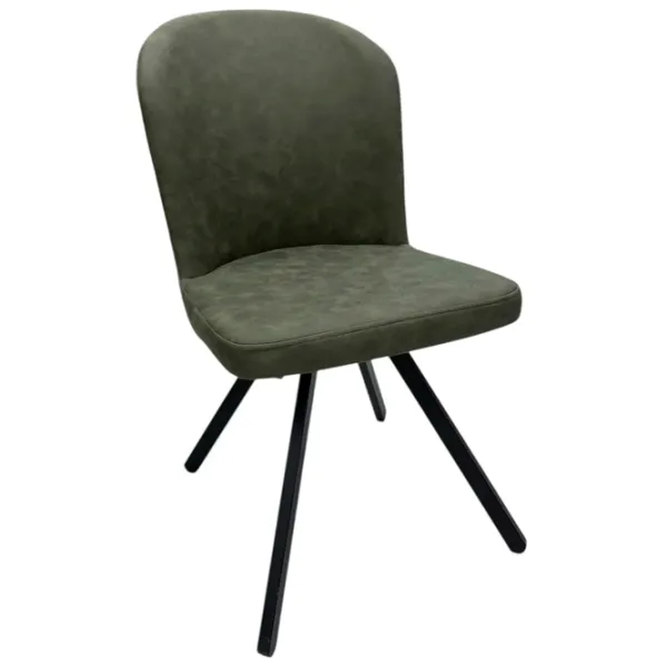 Scaun de bucătărie Magnus Barka Velur/ Khaki Black photo 1