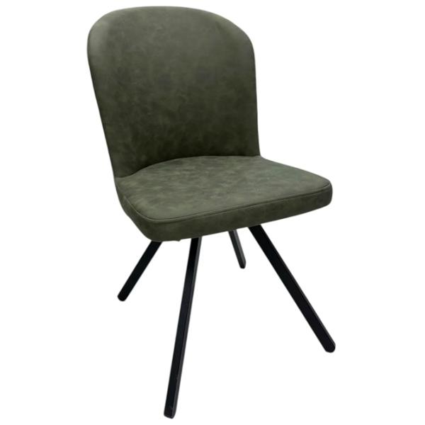 Scaun de bucătărie Magnus Barka Velur/ Khaki Black photo 1