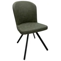 Scaun de bucătărie Magnus Barka Velur/ Khaki Black