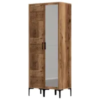 Dulap pentru haine Trendy Kumsal PR 80 x 47.5 x 201.4 / PAL melaminat / Walnut