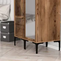 Dulap pentru haine Trendy Kumsal PR 80 x 47.5 x 201.4 / PAL melaminat / Walnut photo 6