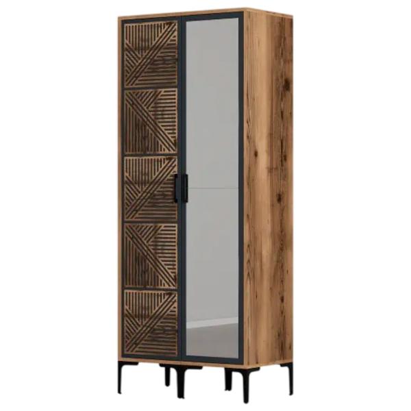 Гардероб Trendy Kumsal PR 80 x 47.5см x 201.4 / ДСП меламин / Oреховый photo 1