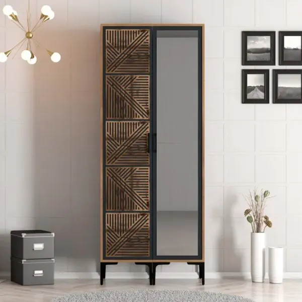 Гардероб Trendy Kumsal PR 80 x 47.5см x 201.4 / ДСП меламин / Oреховый photo 3