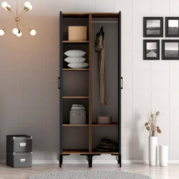 Гардероб Trendy Kumsal PR 80 x 47.5см x 201.4 / ДСП меламин / Oреховый photo 4