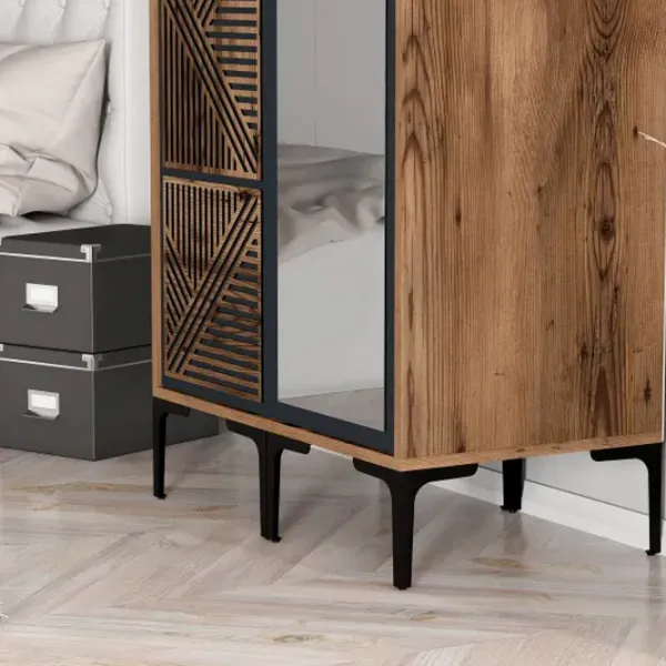 Гардероб Trendy Kumsal PR 80 x 47.5см x 201.4 / ДСП меламин / Oреховый photo 6