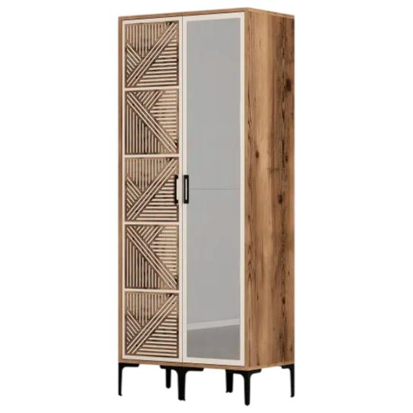 Гардероб Trendy Kumsal PR 80 x 47.5см x 201.4 / ДСП меламин / Oреховый photo 1