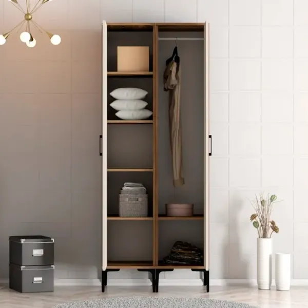 Гардероб Trendy Kumsal PR 80 x 47.5см x 201.4 / ДСП меламин / Oреховый photo 4