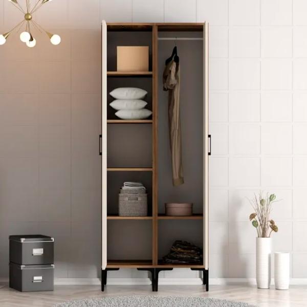 Гардероб Trendy Kumsal PR 80 x 47.5см x 201.4 / ДСП меламин / Oреховый photo 4
