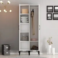 Dulap pentru haine Trendy Kumsal PR 80 x 47.5 x 201.4 / PAL melaminat / White photo 4