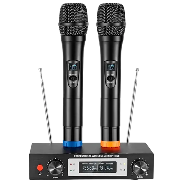 Микрофон KTV V5 - 2mic VHF Черный photo 1