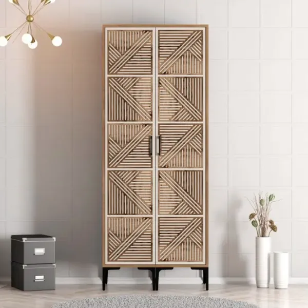 Гардероб Trendy Kumsal PP 80 x 47.5см x 201.4 / ДСП меламин / Oреховый photo 3