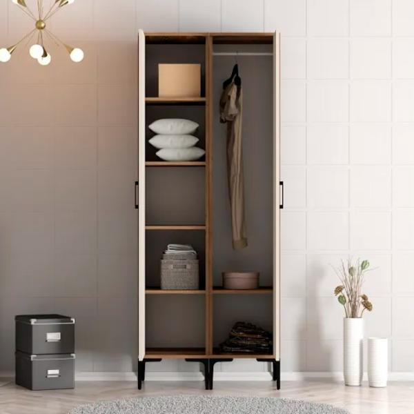 Гардероб Trendy Kumsal PP 80 x 47.5см x 201.4 / ДСП меламин / Oреховый photo 4