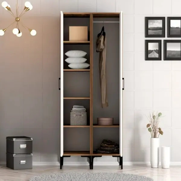 Гардероб Trendy Kumsal PP 80 x 47.5см x 201.4 / ДСП меламин / Oреховый photo 4