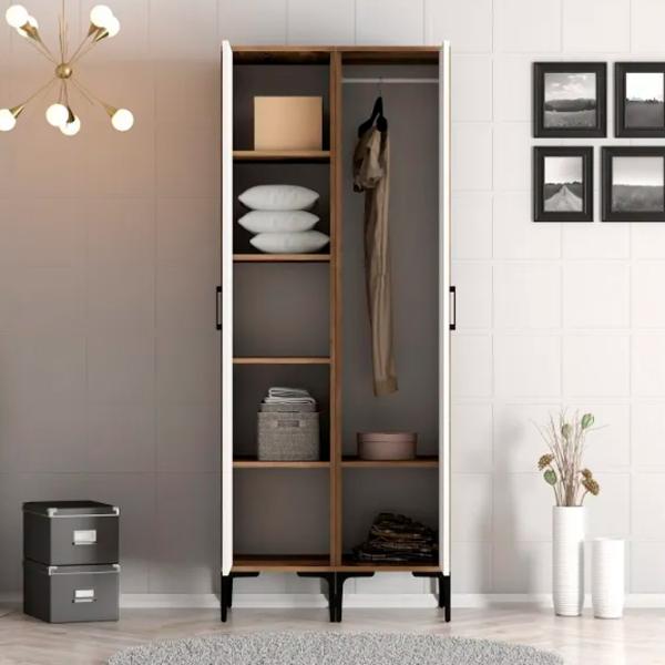 Гардероб Trendy Kumsal PP 80 x 47.5см x 201.4 / ДСП меламин / Oреховый photo 4