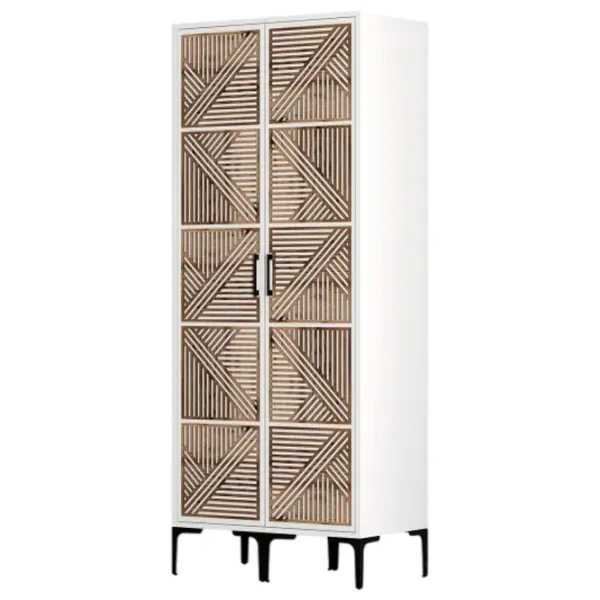 Dulap pentru haine Trendy Kumsal PP 80 x 47.5 x 201.4 / PAL melaminat / White photo 1