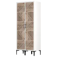 Dulap pentru haine Trendy Kumsal PP 80 x 47.5 x 201.4 / PAL melaminat / White