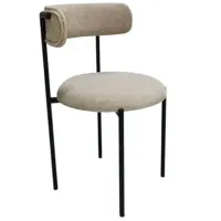 Scaun de bucătărie Magnus Tedy Țesătură/ Beige Black