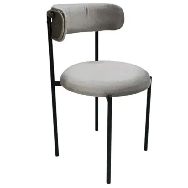 Scaun de bucătărie Magnus Tedy luna Velur/ Gray Black photo 1