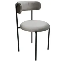 Scaun de bucătărie Magnus Tedy luna Velur/ Gray Black