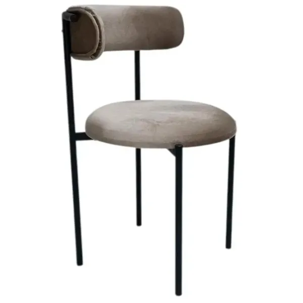 Scaun de bucătărie Magnus Tedy luna Velur/ Dark Gray Black photo 1